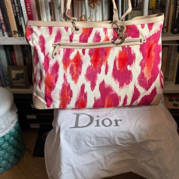 Dior Pink and Cream Women's Bag - Picture 1 of 5